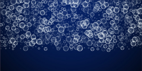 Random soap bubbles abstract background blowing b vector