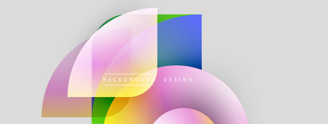 abstract colorful shapes overlap creating dynamic vector image