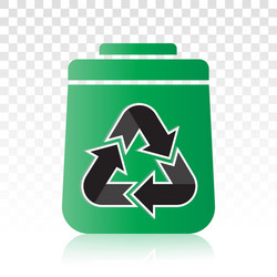 recycle symbol or recycling arrows flat icon vector