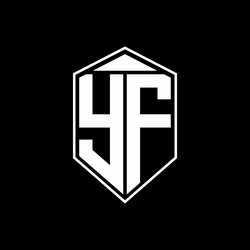 Fy logo monogram with emblem shape combination Vector Image