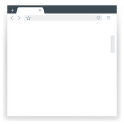 browser window template empty web app frame vector image