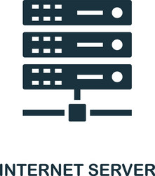 internet server icon creative element design from vector image
