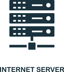 Internet server icon creative element design from vector