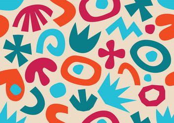 Various modern free form shapes and doodle objects vector