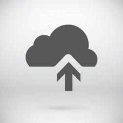 flat download upload icon load symbol button vector image