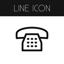 Isolated dial outline call element can vector