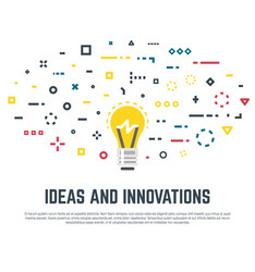 Light bulb human head vector