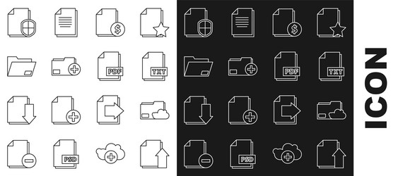set line upload file document cloud storage text vector image
