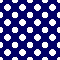 Tile pattern white polka dots navy blue background