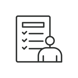 daily tasks in line design routine vector image
