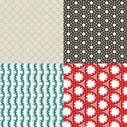 set of pattern modern stylish texture repeating vector image