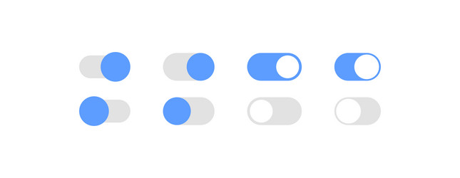 switch off and on button simple isolated icon vector image