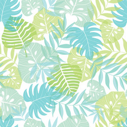 Light tropical leaves summer hawaiian vector