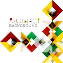 modern square geometric pattern design on white vector image