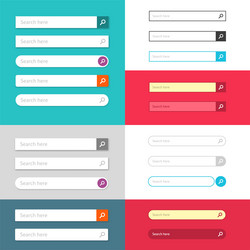 search bar tab for web ui or ux website vector image