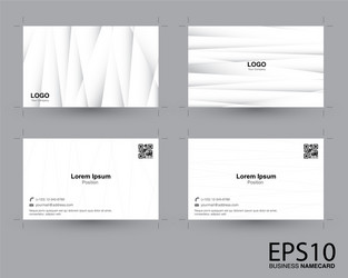 abstract gradient gray color namecard pattern vector image