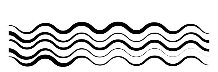 line stripe element with distorted deformed effect vector image