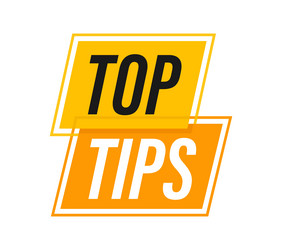 top tips icon badge ready for use in web or print vector image
