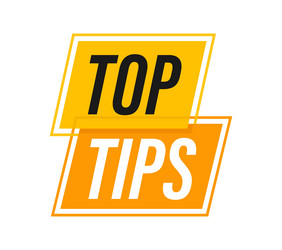 Top tips icon badge ready for use in web or print vector