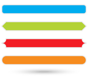 button banner empty shape element vector image