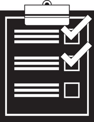 Checklist with square cases icon image vector