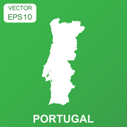 portugal map icon business concept vector