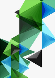 Triangular low poly a4 size geometric vector