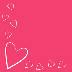 valentines day heart frame with space for text vector image
