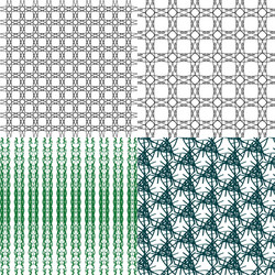 set of pattern modern stylish texture repeating vector image