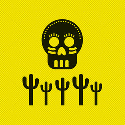 mexican culture icon design vector