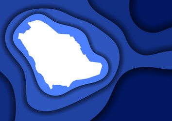 Saudi arabia map abstract schematic from violet Vector Image