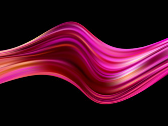 Wave color background liquid flow paint 3d Vector Image