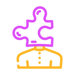 puzzle for resolve business problem color icon vector