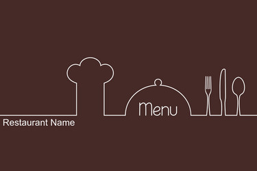 Restaurant menu design vector