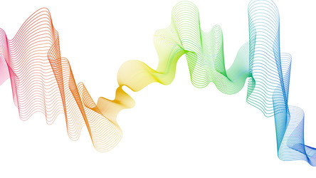 abstract backdrop with wave gradient lines vector image