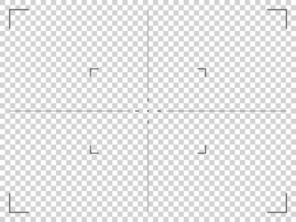 camera frame viewfinder grid with cross target vector image