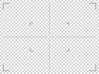 Camera frame viewfinder grid with cross target vector