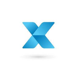 Letter x logo icon design template elements Vector Image