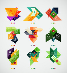 option banners collection vector