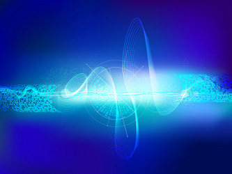 abstract technological background with pulse vector image