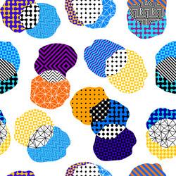 geometric abstract pattern in low poly style vector image
