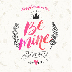 Romantic Valentine's Day Card Vector Image