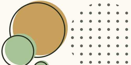 seamless round pattern background with shapes vector image