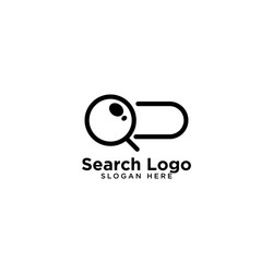 search logo template design vector