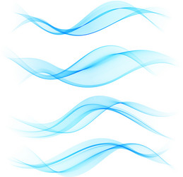 Abstract Color Wave Patterns vector image