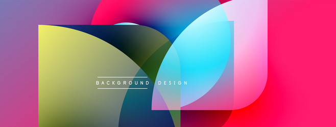 abstract colorful overlapping shapes create vector image