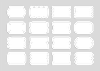 Set of tickets price tags and coupons vector