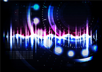 technological abstract digital pulse background vector image