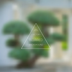 abstract tree gradient mesh blurred background vector image