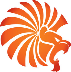 Lion Emblem Vector Image